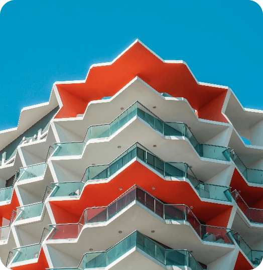 Modern colorful building