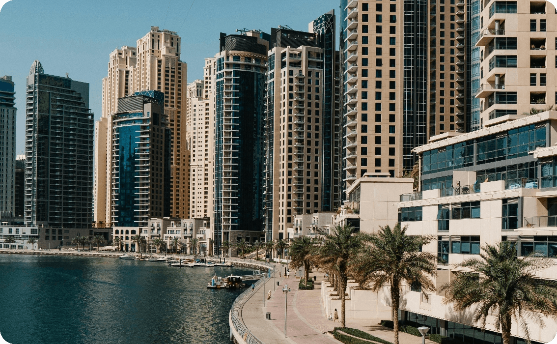 Dubai Marina waterfront
